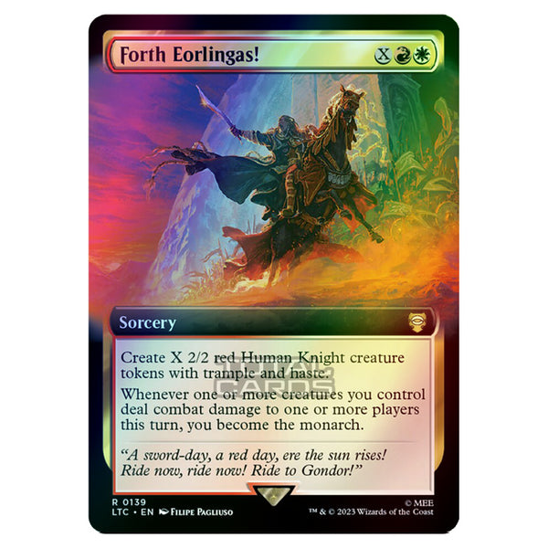 forth eorlingas mtg card Eorlingas! (Card) Whenever one or more creatures you control deal combat damage to one or more players this turn Forth Eorlingas Showcase Scrolls 460