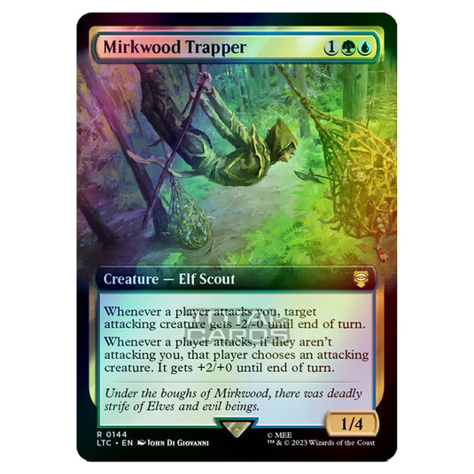 Magic The Gathering - The Lord of the Rings - Tales of Middle-Earth - Commander - Mirkwood Trapper (Extended Art Card)  - 0144 (Foil)