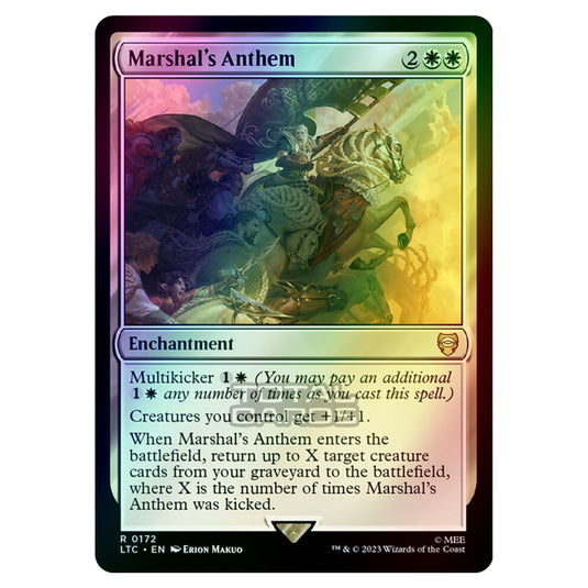 Magic The Gathering - The Lord of the Rings - Tales of Middle-Earth - Commander - Marshal's Anthem - 0172 (Foil)