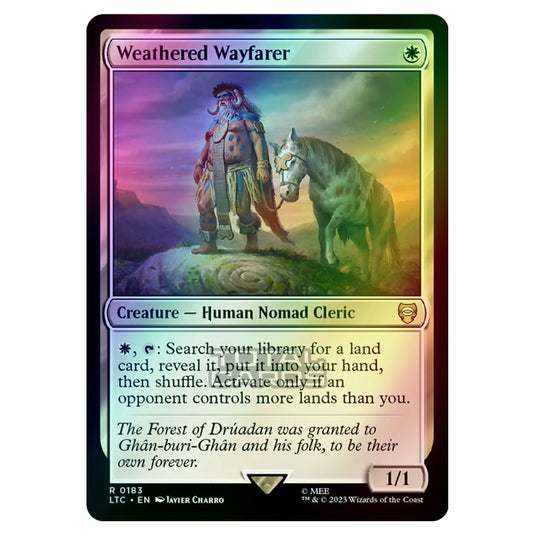 Magic The Gathering - The Lord of the Rings - Tales of Middle-Earth - Commander - Weathered Wayfarer - 0183 (Foil)