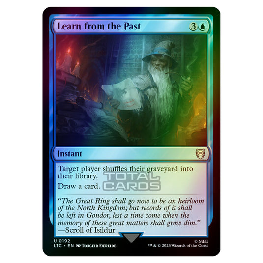 Magic The Gathering - The Lord of the Rings - Tales of Middle-Earth - Commander - Learn from the Past - 0192 (Foil)