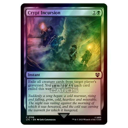 Magic The Gathering - The Lord of the Rings - Tales of Middle-Earth - Commander - Crypt Incursion - 0198 (Foil)