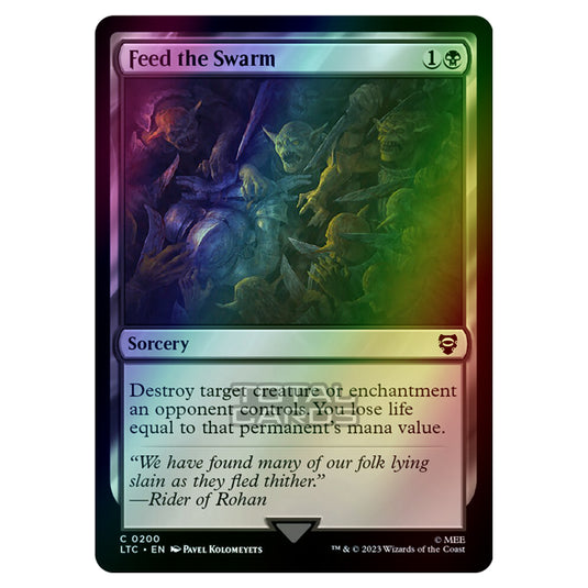 Magic The Gathering - The Lord of the Rings - Tales of Middle-Earth - Commander - Feed the Swarm - 0200 (Foil)