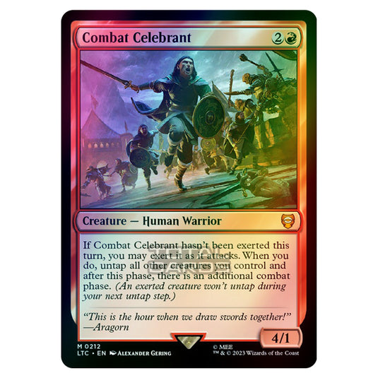 Magic The Gathering - The Lord of the Rings - Tales of Middle-Earth - Commander - Combat Celebrant - 0212 (Foil)