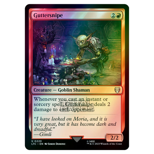 Magic The Gathering - The Lord of the Rings - Tales of Middle-Earth - Commander - Guttersnipe - 0220 (Foil)