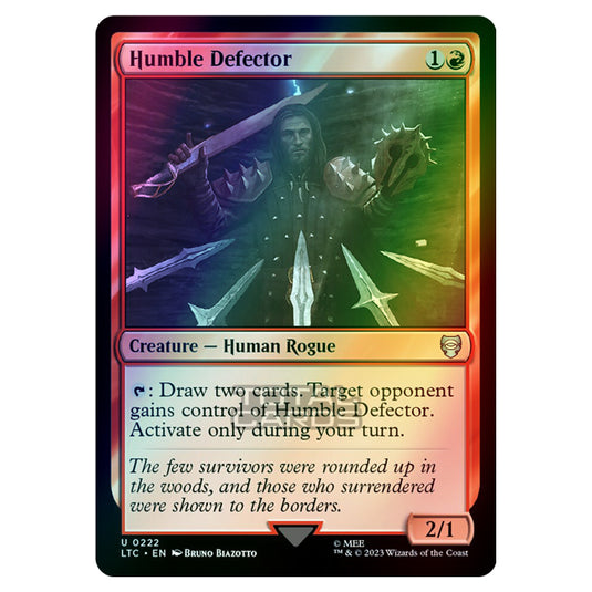 Magic The Gathering - The Lord of the Rings - Tales of Middle-Earth - Commander - Humble Defector - 0222 (Foil)