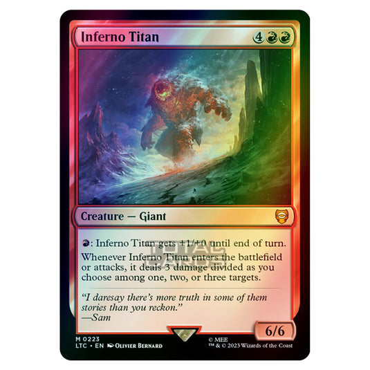 Magic The Gathering - The Lord of the Rings - Tales of Middle-Earth - Commander - Inferno Titan - 0223 (Foil)