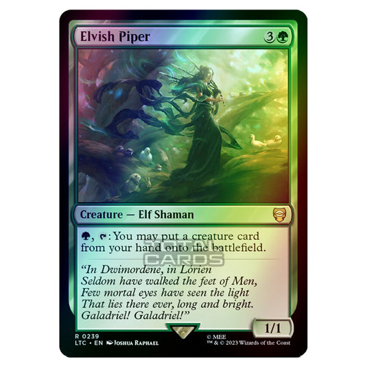 Magic The Gathering - The Lord of the Rings - Tales of Middle-Earth - Commander - Elvish Piper - 0239 (Foil)