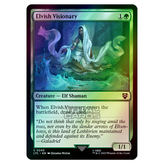 Magic The Gathering - The Lord of the Rings - Tales of Middle-Earth - Commander - Elvish Visionary - 0240 (Foil)