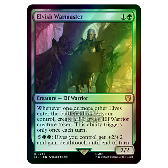 Magic The Gathering - The Lord of the Rings - Tales of Middle-Earth - Commander - Elvish Warmaster - 0241 (Foil)