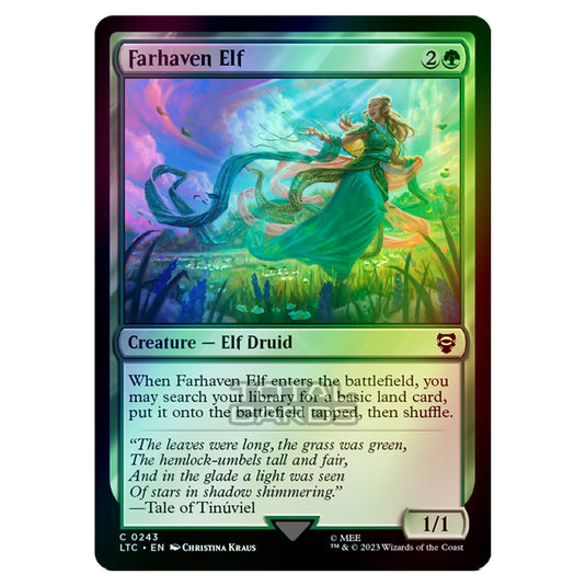 Magic The Gathering - The Lord of the Rings - Tales of Middle-Earth - Commander - Farhaven Elf - 0243 (Foil)