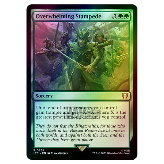 Magic The Gathering - The Lord of the Rings - Tales of Middle-Earth - Commander - Overwhelming Stampede - 0254 (Foil)