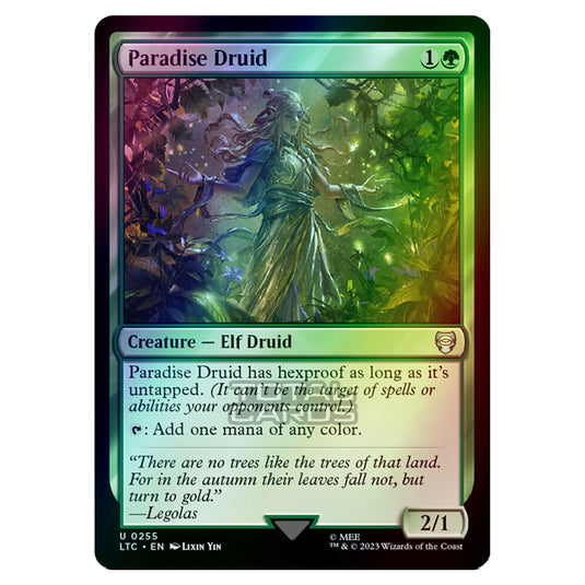 Magic The Gathering - The Lord of the Rings - Tales of Middle-Earth - Commander - Paradise Druid - 0255 (Foil)