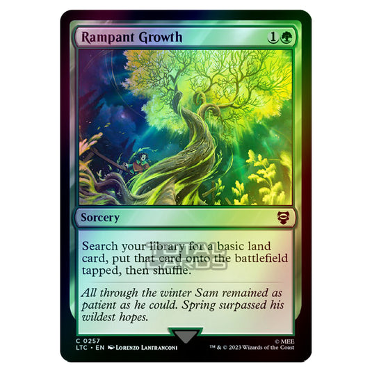 Magic The Gathering - The Lord of the Rings - Tales of Middle-Earth - Commander - Rampant Growth - 0257 (Foil)