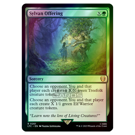 Magic The Gathering - The Lord of the Rings - Tales of Middle-Earth - Commander - Sylvan Offering - 0261 (Foil)