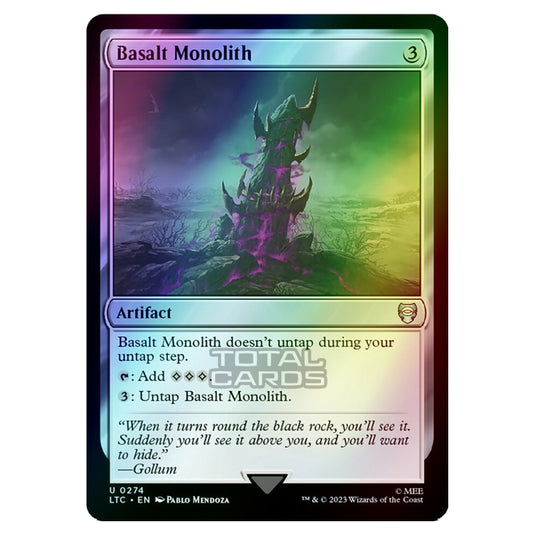 Magic The Gathering - The Lord of the Rings - Tales of Middle-Earth - Commander - Basalt Monolith - 0274 (Foil)