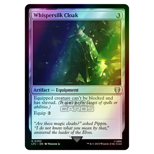 Magic The Gathering - The Lord of the Rings - Tales of Middle-Earth - Commander - Whispersilk Cloak - 0292 (Foil)