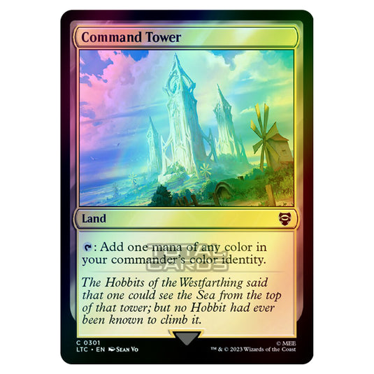 Magic The Gathering - The Lord of the Rings - Tales of Middle-Earth - Commander - Command Tower - 0301 (Foil)