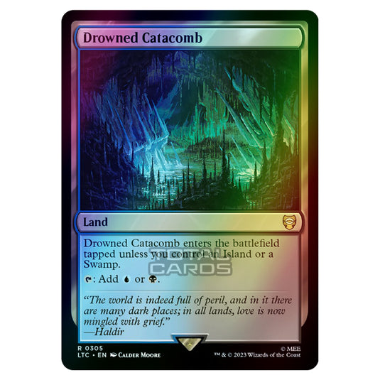 Magic The Gathering - The Lord of the Rings - Tales of Middle-Earth - Commander - Drowned Catacomb - 0305 (Foil)