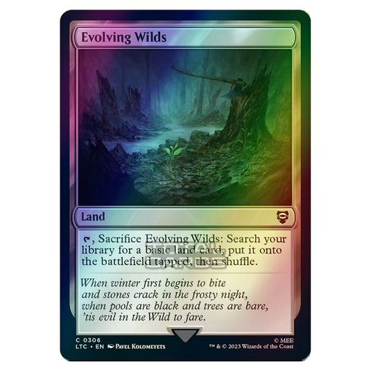 Magic The Gathering - The Lord of the Rings - Tales of Middle-Earth - Commander - Evolving Wilds - 0306 (Foil)