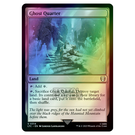 Magic The Gathering - The Lord of the Rings - Tales of Middle-Earth - Commander - Ghost Quarter - 0314 (Foil)