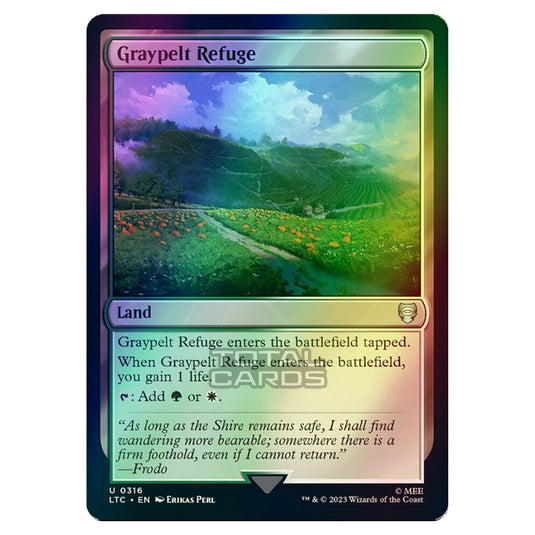 Magic The Gathering - The Lord of the Rings - Tales of Middle-Earth - Commander - Graypelt Refuge - 0316 (Foil)