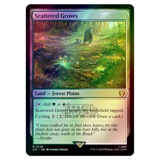 Magic The Gathering - The Lord of the Rings - Tales of Middle-Earth - Commander - Scattered Groves - 0328 (Foil)