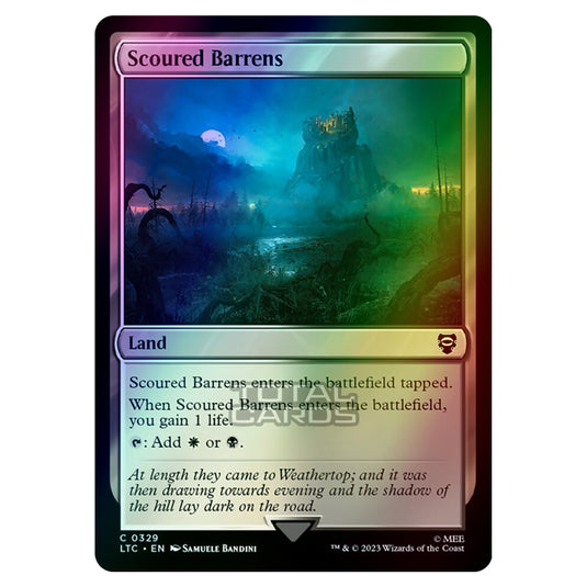 Magic The Gathering - The Lord of the Rings - Tales of Middle-Earth - Commander - Scoured Barrens - 0329 (Foil)