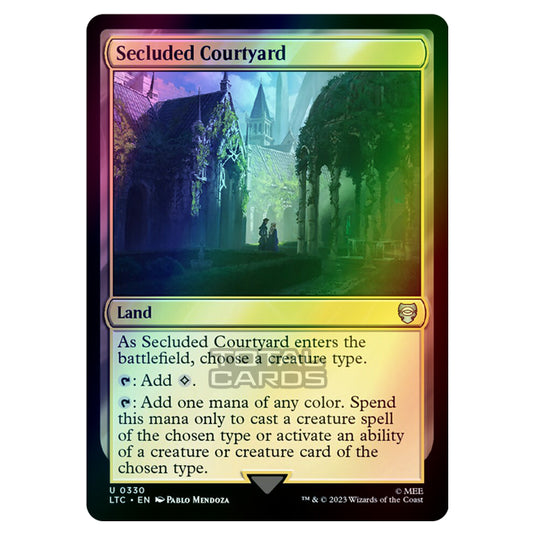 Magic The Gathering - The Lord of the Rings - Tales of Middle-Earth - Commander - Secluded Courtyard - 0330 (Foil)