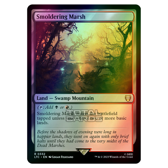 Magic The Gathering - The Lord of the Rings - Tales of Middle-Earth - Commander - Smoldering Marsh - 0332 (Foil)