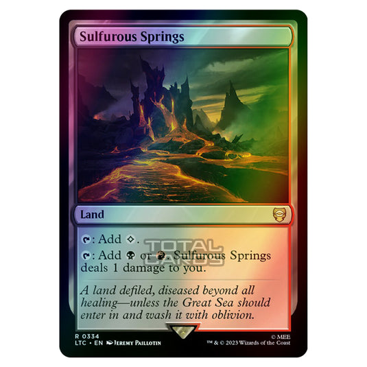 Magic The Gathering - The Lord of the Rings - Tales of Middle-Earth - Commander - Sulfurous Springs - 0334 (Foil)