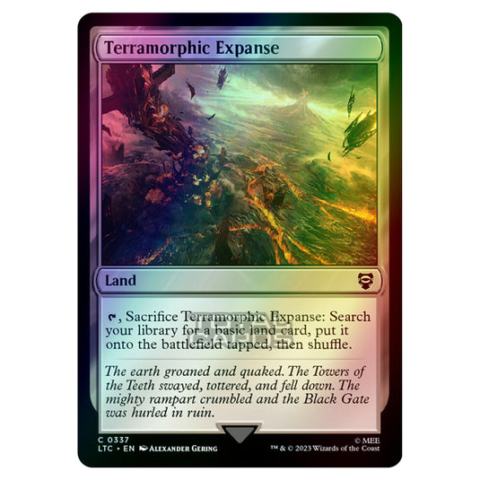 Magic The Gathering - The Lord of the Rings - Tales of Middle-Earth - Commander - Terramorphic Expanse - 0337 (Foil)