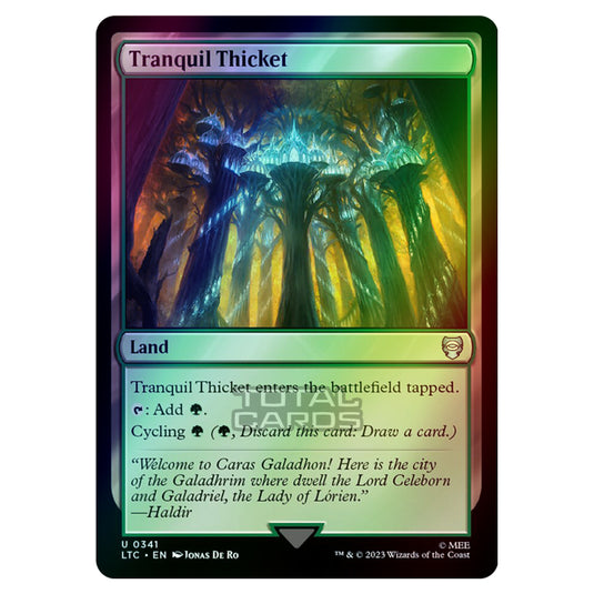 Magic The Gathering - The Lord of the Rings - Tales of Middle-Earth - Commander - Tranquil Thicket - 0341 (Foil)