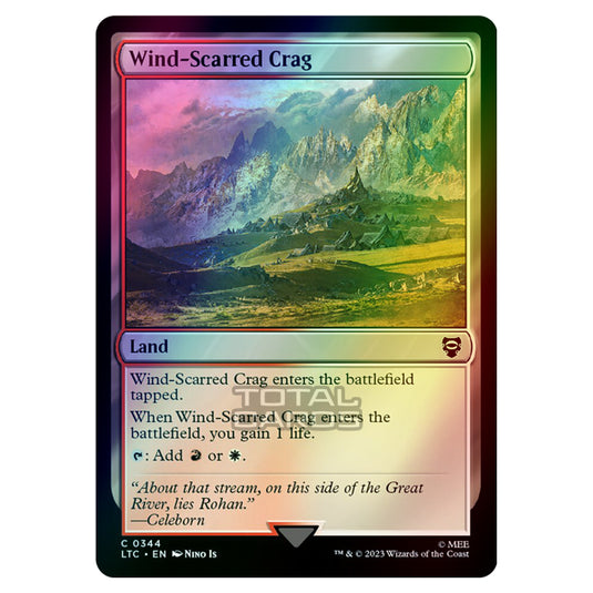 Magic The Gathering - The Lord of the Rings - Tales of Middle-Earth - Commander - Wind-Scarred Crag - 0344 (Foil)