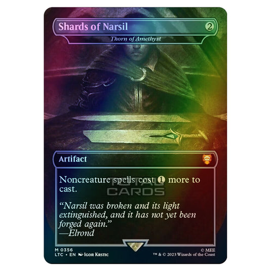 Magic The Gathering - The Lord of the Rings - Tales of Middle-Earth - Commander - Thorn of Amethyst (Alternate-Art Borderless Card)  - 0356 (Foil)