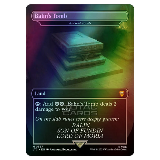 Magic The Gathering - The Lord of the Rings - Tales of Middle-Earth - Commander - Ancient Tomb (Alternate-Art Borderless Card)  - 0357 (Foil)