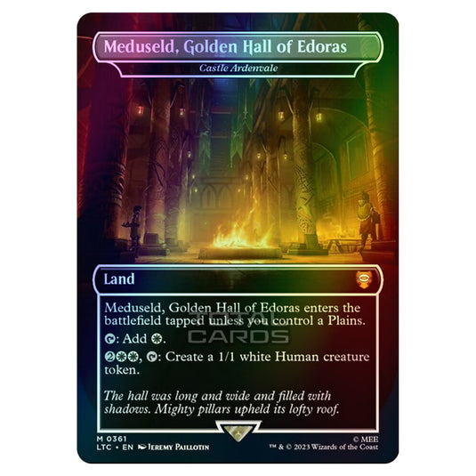 Magic The Gathering - The Lord of the Rings - Tales of Middle-Earth - Commander - Castle Ardenvale (Alternate-Art Borderless Card)  - 0361 (Foil)