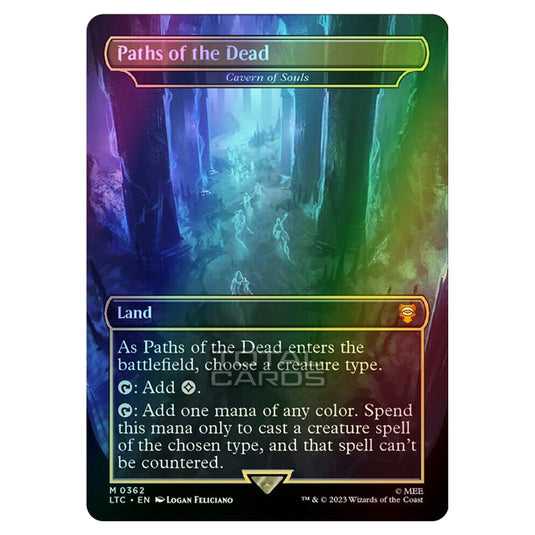 Magic The Gathering - The Lord of the Rings - Tales of Middle-Earth - Commander - Cavern of Souls (Alternate-Art Borderless Card)  - 0362 (Foil)