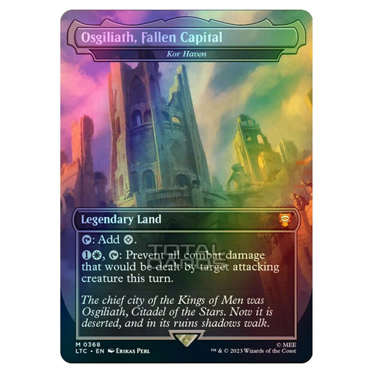 Magic The Gathering - The Lord of the Rings - Tales of Middle-Earth - Commander - Kor Haven (Alternate-Art Borderless Card)  - 0368 (Foil)