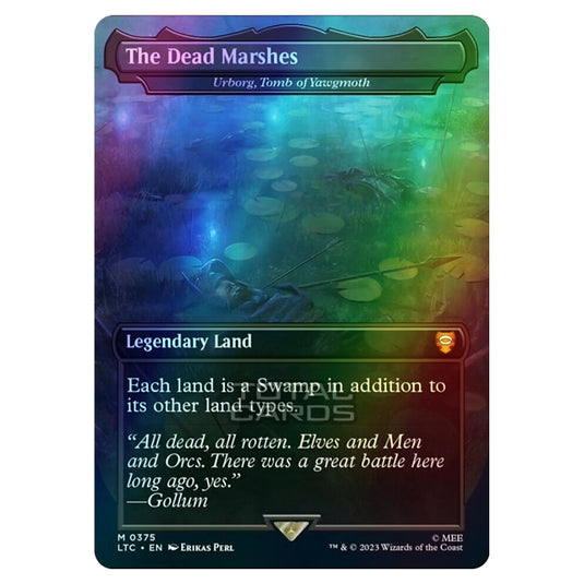 Magic The Gathering - The Lord of the Rings - Tales of Middle-Earth - Commander - Urborg, Tomb of Yawgmoth (Alternate-Art Borderless Card)  - 0375 (Foil)