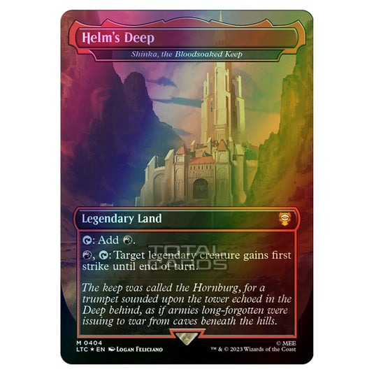 Magic The Gathering - The Lord of the Rings - Tales of Middle-Earth - Commander - Shinka, the Bloodsoaked Keep - 0404 (Foil)