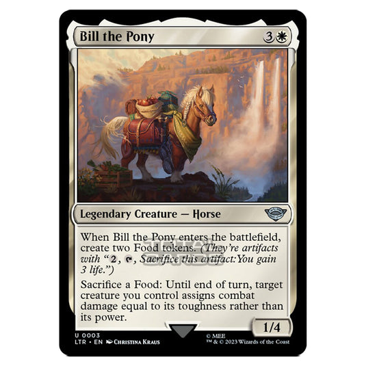 Magic The Gathering - The Lord of the Rings - Tales of Middle-Earth - Bill the Pony - 0003