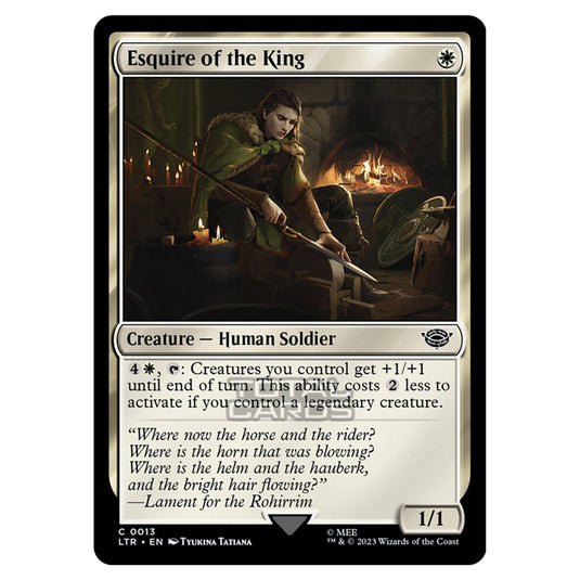 Magic The Gathering - The Lord of the Rings - Tales of Middle-Earth - Esquire of the King - 0013