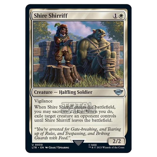 Magic The Gathering - The Lord of the Rings - Tales of Middle-Earth - Shire Shirriff - 0030