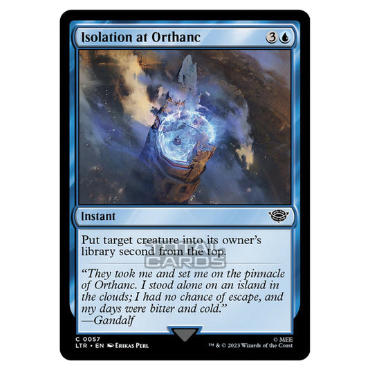 Magic The Gathering - The Lord of the Rings - Tales of Middle-Earth - Isolation at Orthanc - 0057