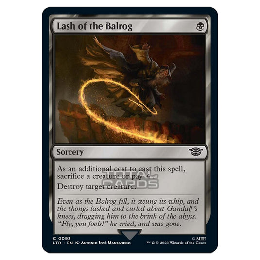 Magic The Gathering - The Lord of the Rings - Tales of Middle-Earth - Lash of the Balrog - 0092