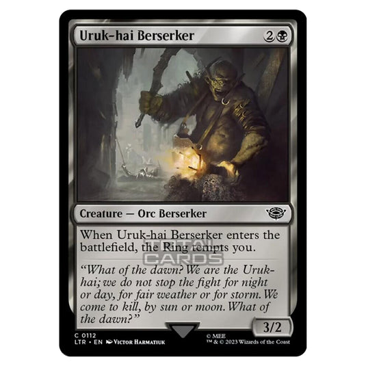 Magic The Gathering - The Lord of the Rings - Tales of Middle-Earth - Uruk-hai Berserker - 0112