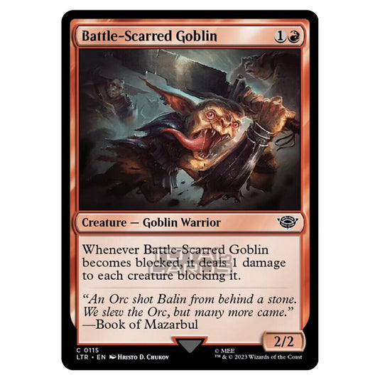 Magic The Gathering - The Lord of the Rings - Tales of Middle-Earth - Battle-Scarred Goblin - 0115