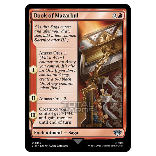 Magic The Gathering - The Lord of the Rings - Tales of Middle-Earth - Book of Mazarbul - 0116