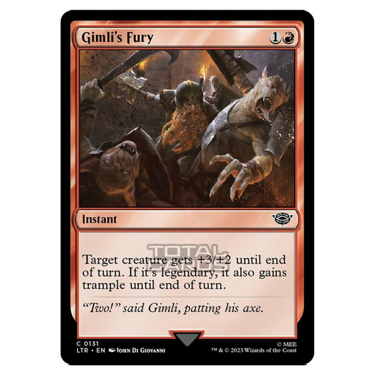 Magic The Gathering - The Lord of the Rings - Tales of Middle-Earth - Gimli's Fury - 0131